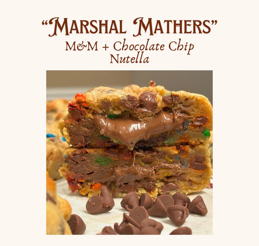 “Marshal Mathers” M&M Chocolate Chip Nutella NYC Cookie